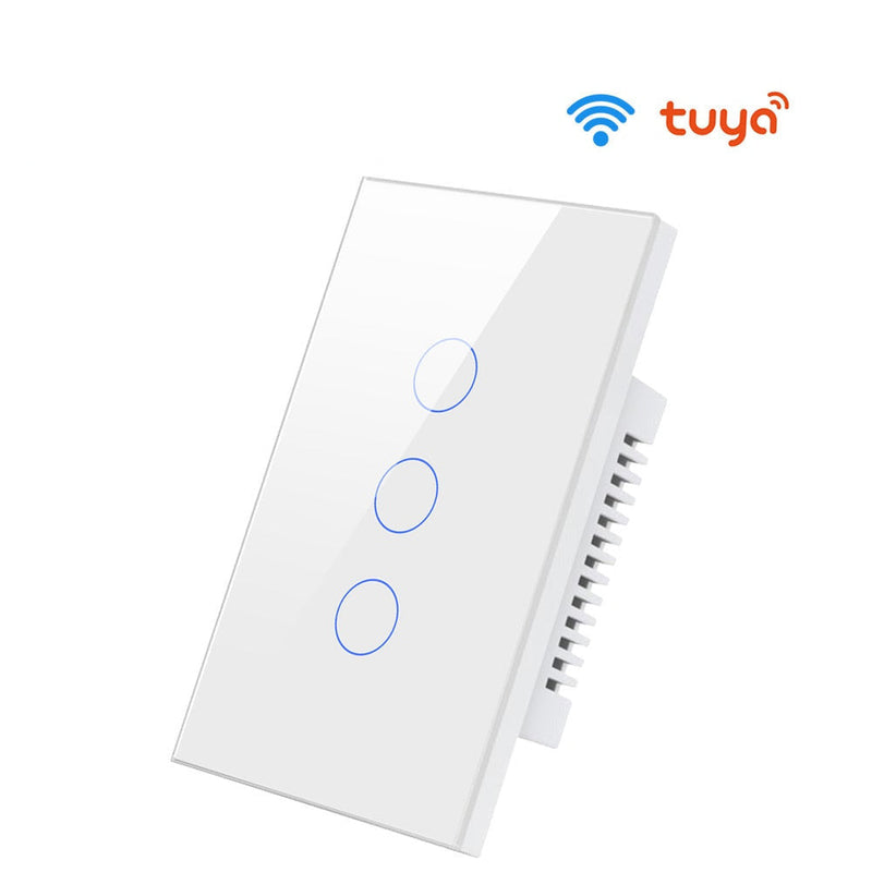 Interruptor Smart WiFi - Sem Neutro - Painel em Vidro 4x2 - Suporta Tuya e Alexa