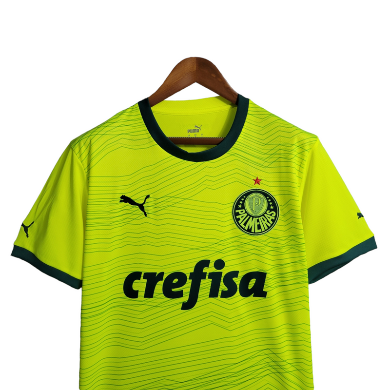 Camisa Palmeiras III 23/24 Puma Torcedor Masculino - Verde Limão