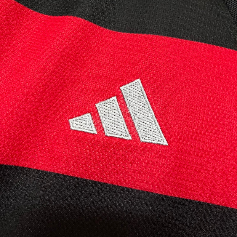 Camisa Flamengo I 24/25 Torcedor Adidas Masculina - Vermelha e Preta