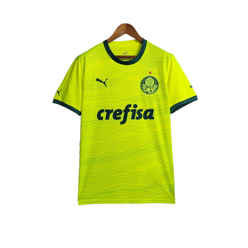 Camisa Palmeiras III 23/24 Puma Torcedor Masculino - Verde Limão